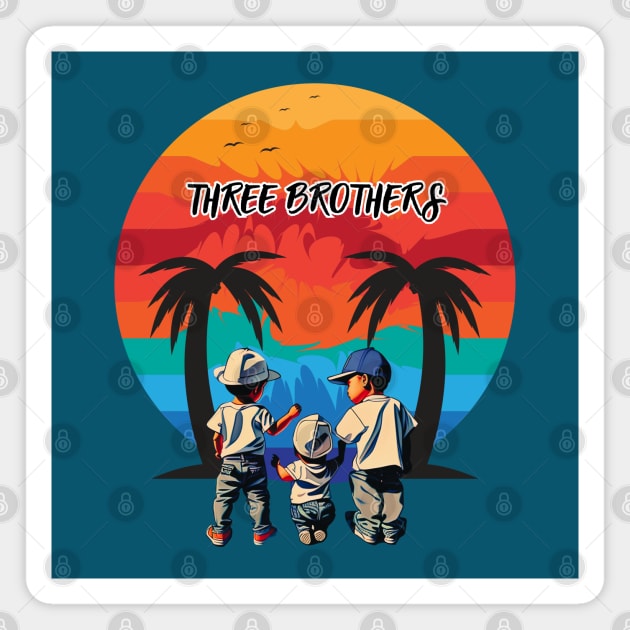 three brothers Magnet by Greenmillion